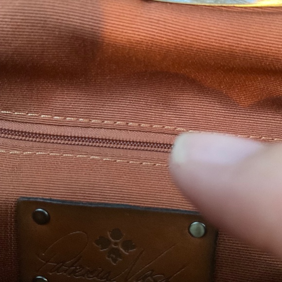 Patricia Nash Laureana Scalloped Raffia Satchel Blush Pink NWT - Picture 6 of 7